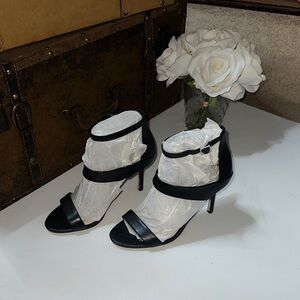 Enzo Angiolini Black Strappy Heels